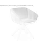 Upholstered chair with armrests Prato