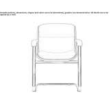 Upholstered chair on supports with armrests Guanambi