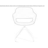 Swivel chair on trestles Sztum