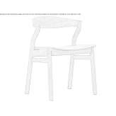 Wooden chair Dossena