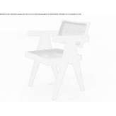 Teak chair with armrests Cunha