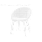 Chair upholstered with fabric Werder