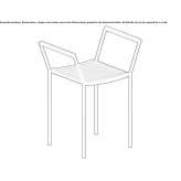 Chair with armrests Bobbio