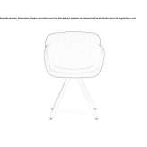 Upholstered chair with armrests Alvalade