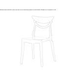 Stackable Nylon® chair Sevran