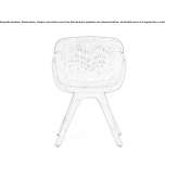 Chair with armrests and beech legs Alvalade