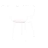 Polypropylene chair with integrated cushion Budgewoi