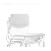 Stackable fabric chair Otura