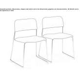 Reception chair with sleigh base, upholstered in fabric Horst