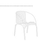 Steel chair with armrests Badia