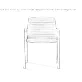 Upholstered chair with armrests Hulst