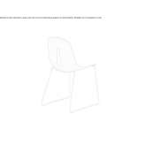Polyurethane chair based on a sled Mereni