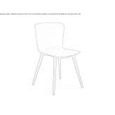 Polypropylene chair Frisange