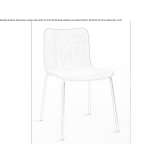 Oak chair and painted steel base Azofra
