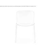 Stackable polypropylene chair Biorki