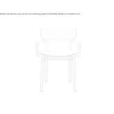Wooden chair with armrests Seyssuel