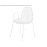 Chair upholstered in fabric with armrests Magureni
