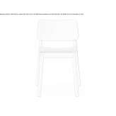 Beech chair with integrated cushion Saviore