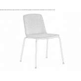 Fabric chair with fire-resistant padding Wiesloch