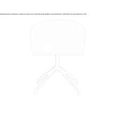 Swivel ash restaurant chair Saldan