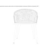 Fabric restaurant chair in a modern style Saldan