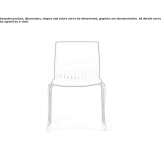 Plastic chair with a sleigh-shaped base, stackable Egna