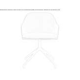 Swivel armchair made of ash wood Industry