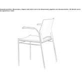 Polypropylene chair with stackable armrests Carlyss
