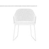 Fabric chair with armrests Industry