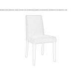 Fabric chair Bormida