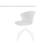 Swivel fabric chair on trestles Radnevo