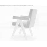 Fabric chair with armrests Bykhaw