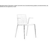 Multi-layer wooden chair with armrests Turki