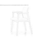 Upholstered chair with armrests Carnaiba