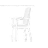 Chair with high backrest Civril