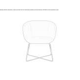 Fabric chair with armrests Ameglia
