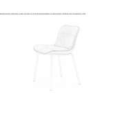 A chair upholstered in fabric with metal legs Budgewoi