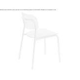 Plywood chair with painted steel structure Kirby