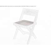 Chair made of natural cane and teak Cunha