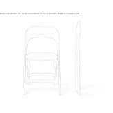 Folding technopolymer chair Samoset