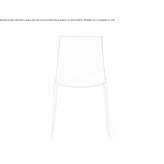 Technopolymer chair with sled base Vihanti