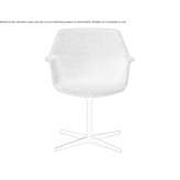 Swivel fabric chair with 4-star base Boekel