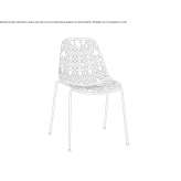 Stackable polypropylene chair Fairford