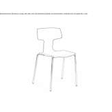 Stackable polypropylene chair Eerde