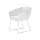 Chair upholstered with fabric Turnau