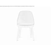 Oak chair with integrated cushion Luingne