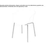 Polypropylene chair with armrests Arguedas