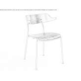 Ash chair with open backrest Algaida