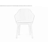 Oak chair with integrated cushion Luingne
