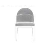Chair upholstered with fabric Fribourg